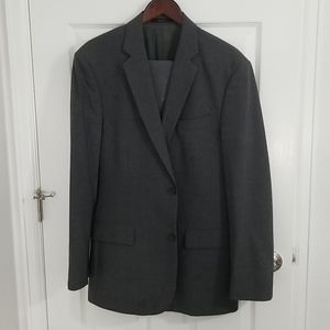 Men's Express Gray Wool Stretch Suit